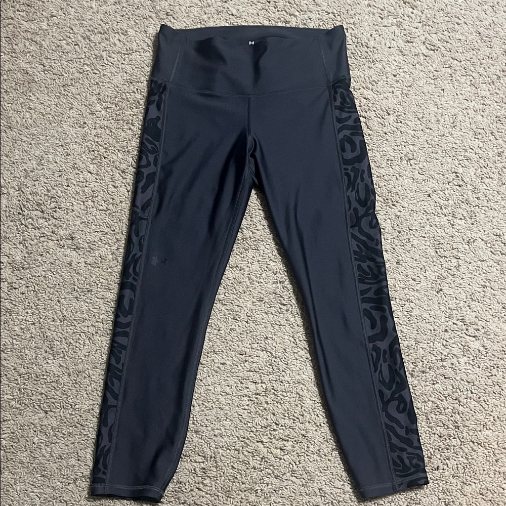 Under Armour Black Leggings with Patterned Sides